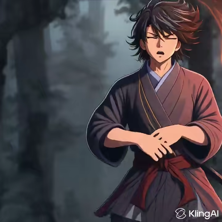 Anime samurai sword motion generated Motion Control AI video