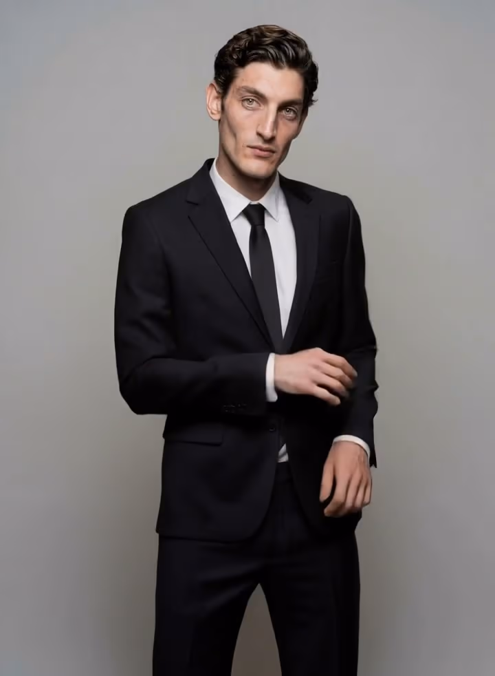 Formal portrait motion AI video sample created with Motion Control AI